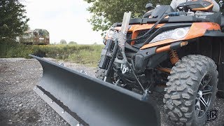 ATV amp UTV Plow electric turning and lifting Best solution for land planning [upl. by Ermina]