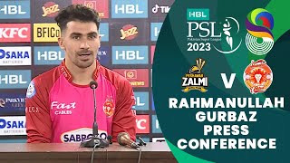 Rahmanullah Gurbaz Press Conference  HBL PSL 8 [upl. by Rubinstein]