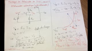 Partie 7  Polarisation du JFET canal N [upl. by Pugh]