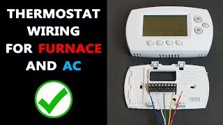 Basic Thermostat Wiring  How to Wire HVAC Thermostat [upl. by Ardnuas]