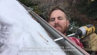 Replacing Gutter Spikes With Screws DIY [upl. by Ashatan847]