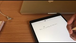 Writing with Apple Pencil on iPad Pro 105quot vs Real Pen [upl. by Magocsi]