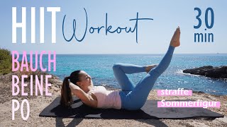 HIIT Workout Bauch Beine Po  Hol dir deine Sommerfigur  Katja Seifried [upl. by Northington]