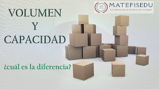 Diferencia entre volumen y capacidad [upl. by Silletram]