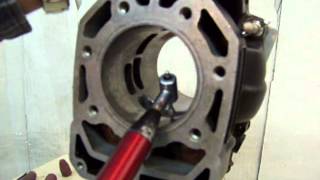 2 Stroke Porting chamfering the port part 1mpg [upl. by Seltzer]