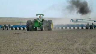 John Deere 6030 and 24 Row Kinze Planter [upl. by Nalahs]