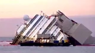 Raising the Costa Concordia A Time Lapse [upl. by Tavey]