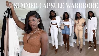 SUMMER CAPSULE WARDROBE 2022  25 OUTFITS  iDESIGN8 [upl. by Igor]