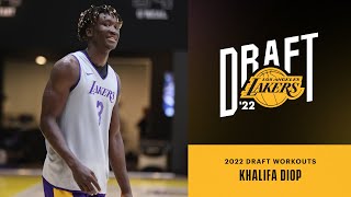 2022 Draft Workouts Khalifa Diop 62022 [upl. by Ylim]