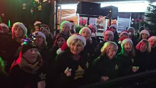 WHAT CHRISTMAS MEANS TO ME Rock Choir at Birkdale Lights Switch On 1st December 2024 [upl. by Ruscher]