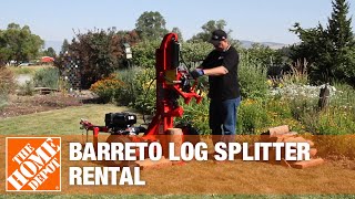 Barreto Log Splitter  The Home Depot Rental [upl. by Nor401]