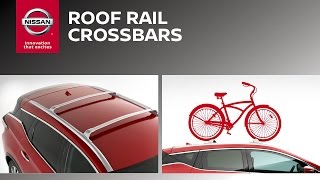 Roof Rail Crossbars  Genuine Nissan Accessories [upl. by Muraida886]