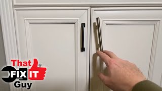 Fixing a Bad Cabinet Handle Installation [upl. by Anirtal900]