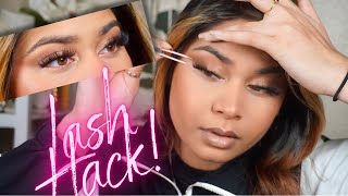 LASH HACK  How to Apply Lashes Underneath For Beginners [upl. by Graner]