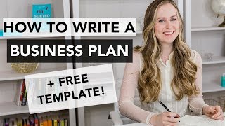 How to Write a Business Plan  Entrepreneurship 101 [upl. by Max]