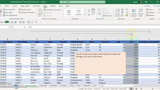 Group and Outline and Subtotal in Excel [upl. by Elleinod936]