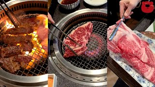 All You Can Eat Wagyu Beef Buffet in Tokyo Japan Rokkasen [upl. by Nrojb]