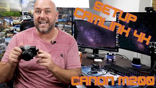 How To Setup The Elgato Camlink 4k With The Canon M200  Best OBS Settings [upl. by Assed746]