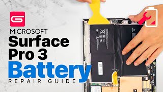 Microsoft Surface Pro 3 1631 Battery Replacement [upl. by Wonacott155]