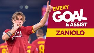 NICOLÒ ZANIOLO  Every goal and assist for Roma so far [upl. by Ariew]