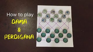 HOW TO PLAY DAMA amp PERDIGANA  DAMA amp PERDIGANA TUTORIAL [upl. by Massimo]