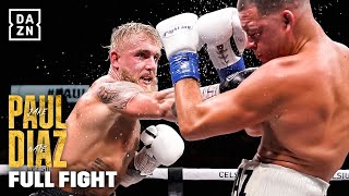 FULL FIGHT  Jake Paul vs Nate Diaz [upl. by Tildi]