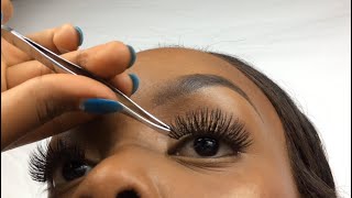 HOW TO Apply False Eyelashes for Beginners [upl. by Leoy]