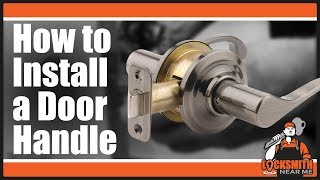 How to Install a Lever Door Handle Part 12  Kwikset Defiant Schlage [upl. by Garap960]