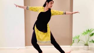 Bharatanatyam  Lesson 2  Learn adavus or steps  Nattu Adavu 1 to 8 [upl. by Constantino]