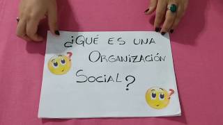 Organizaciones sociales [upl. by Keil]