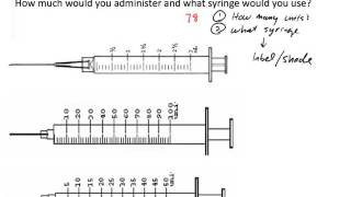 U100 Insulin Dosage Calculation Two Examples [upl. by Hardden]