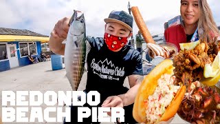 REDONDO BEACH PIER  BONITO FISHING  LOBSTER FEST [upl. by Siver]