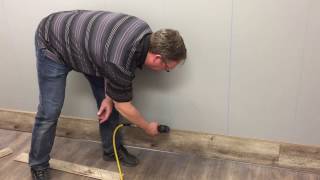 Laminate Flooring Wall Installation [upl. by Aowda249]