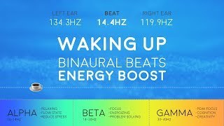 WAKING UP Powerful Binaural Beats ☕ Morning Energy Boost [upl. by Noj298]