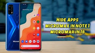 How to Hide Apps in Micromax in Note 1 amp Micromax in 1b l How to Lock Apps in Micromax in 1b [upl. by Nomolas]