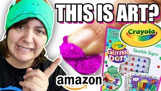 CASH or TRASH Testing 4 Crayola Craft Kits from Amazon [upl. by Eedrahc]