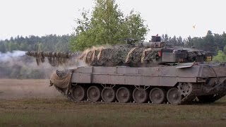 Panzerschießen des Leopard 2A6  Bundeswehr [upl. by Ramak]