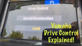 Yamaha Drive Control Explained  2021 VX Cruiser HO Waverunner [upl. by Pauiie66]