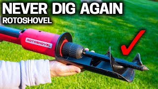 TESTING the CRAZIEST SHOVEL Ever Made  Rotoshovel [upl. by Bigg]