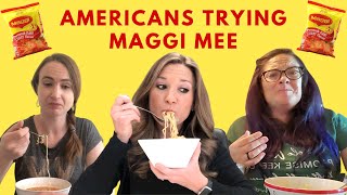 Americans try Malaysian Maggi Kari Mee noodles for the first time [upl. by Merriam]