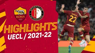 ZANIOLOOOOO  Roma 10 Feyenoord  Conference League Highlights 202122 [upl. by Remas]