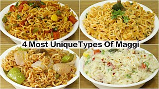 4 Types of Maggi Recipe  Masala Maggi  Makhni Masala Maggi  Chinese Maggi  Cheesy Italian Maggi [upl. by Mazel]