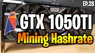 GTX 1050TI Mining Hashrate Testing amp OverClock Settings [upl. by Tiram48]