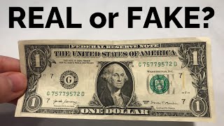 How to Tell if a 1 Bill is REAL or FAKE [upl. by Gabrielson]