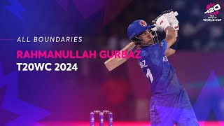 Every Rahmanullah Gurbaz boundary  T20WC 2024 [upl. by Hunfredo]