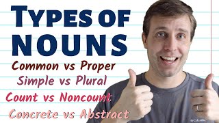 8 Types of NOUNS  Improve Your Grammar [upl. by Lechner636]