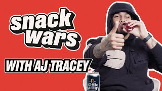 AJ Tracey Tries Snacks From Trinidad And UK  Snack Wars [upl. by Ruhtracam15]