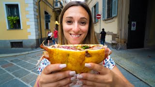 ITALIAN STREET FOOD in MILAN 🇮🇹 1 Panzerotti Panini and Tiramisu in Milano Italy [upl. by Tuckie]