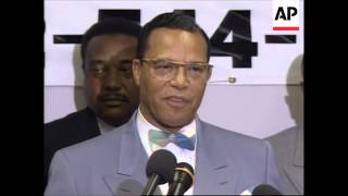 USA  LOUIS FARRAKHAN PRESS CONFERENCE [upl. by Etnomed]