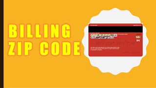 How to find the BILLING ZIP CODE for your Credit Card [upl. by Jervis]